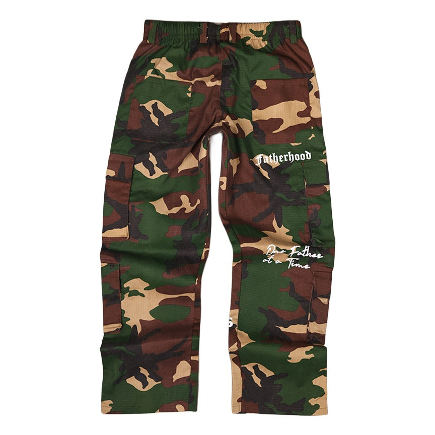 Camo Cargo Pockets Pants "Fatherhood 2"