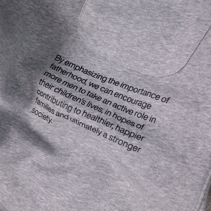Heather Grey Spread Fatherhood Baggy Design 1