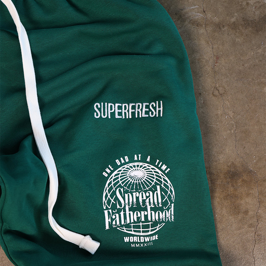 Green Spread Fatherhood Baggy Design 1
