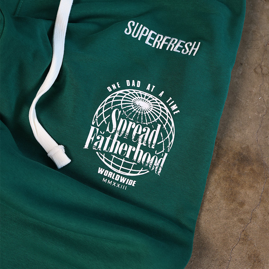 Green Spread Fatherhood Baggy Design 1