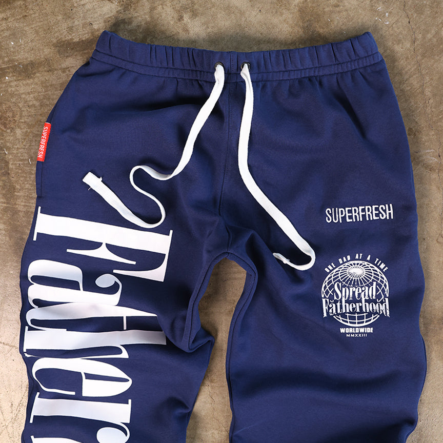 Navy Blue Spread Fatherhood Baggy Design 1