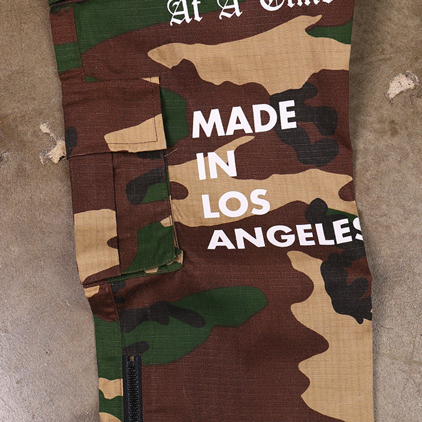 Camo Cargo Pockets Pants "Fatherhood 1"