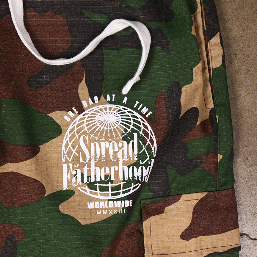 Camo Cargo Pockets Pants "Fatherhood 1"