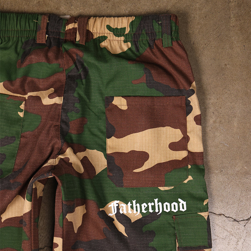 Camo Cargo Pockets Pants "Fatherhood 1"
