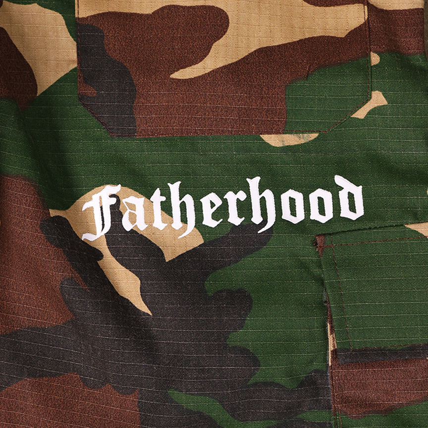 Camo Cargo Pockets Pants "Fatherhood 1"