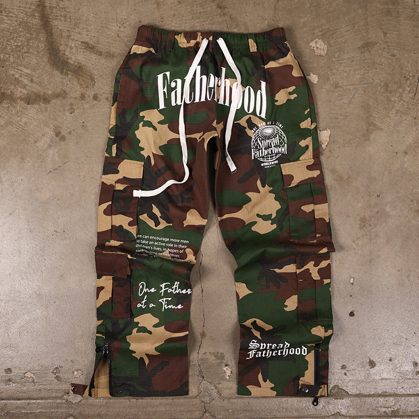 Camo Cargo Pockets Pants "Fatherhood 2"