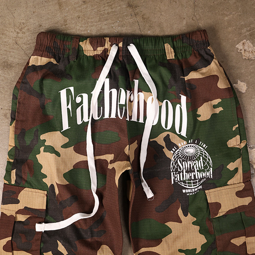 Camo Cargo Pockets Pants "Fatherhood 2"