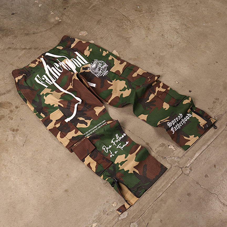 Camo Cargo Pockets Pants "Fatherhood 2"