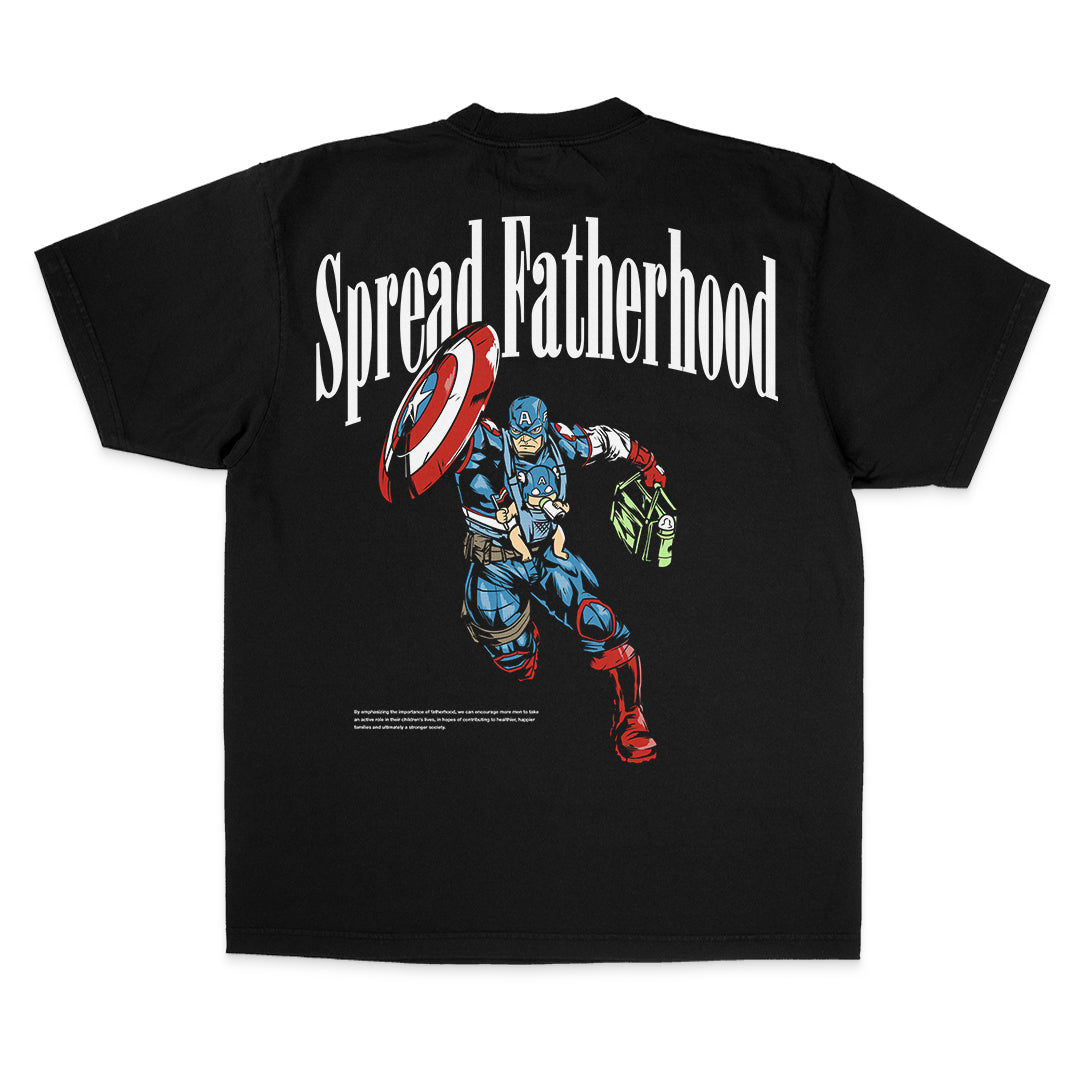Captain America Inspired T-Shirt - " Spread Fatherhood "