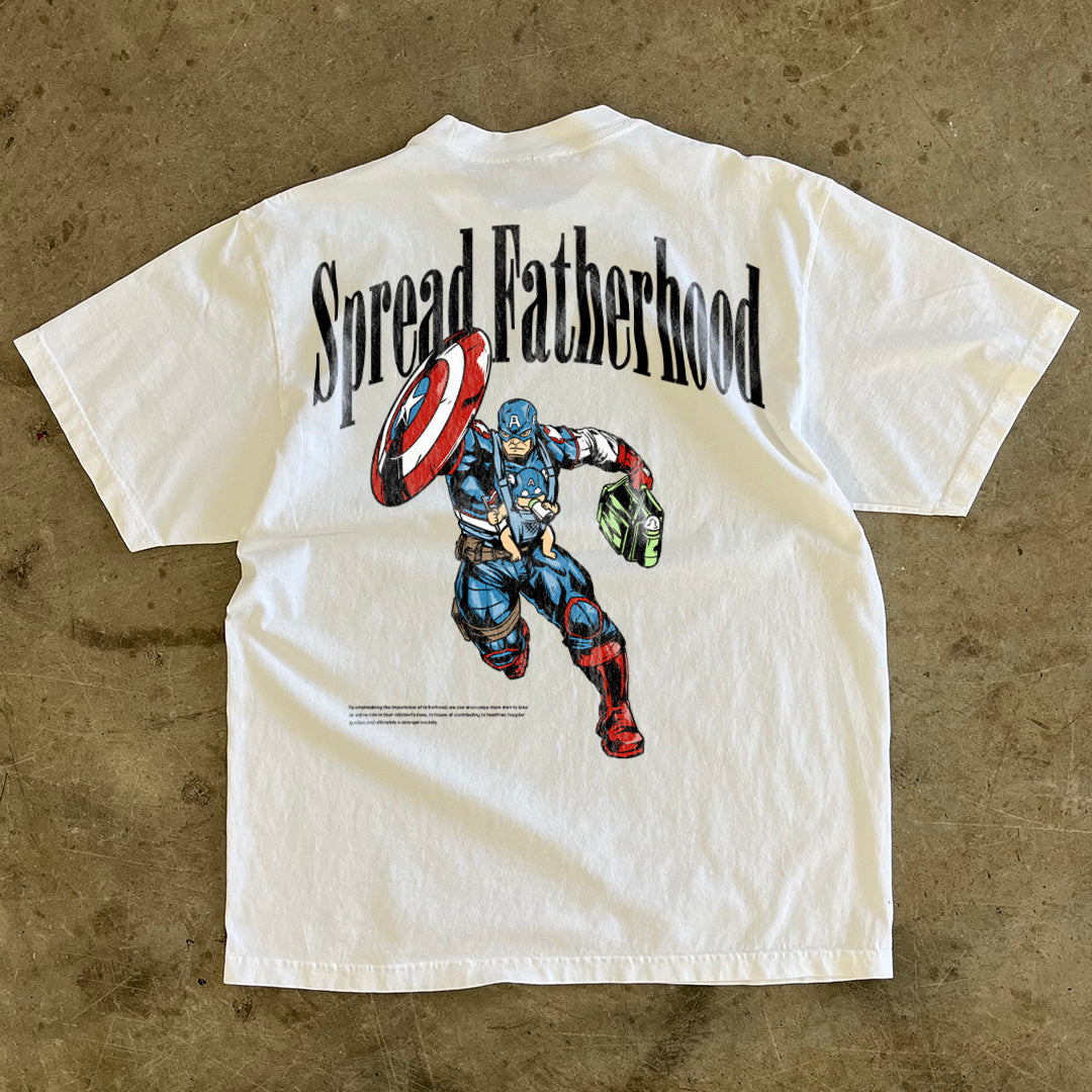 Captain America Inspired T-Shirt - " Spread Fatherhood "