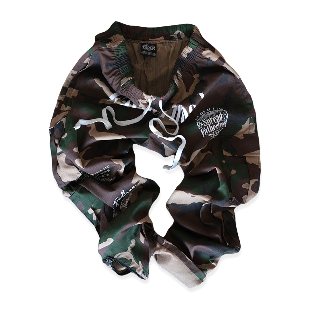 Camo Cargo Pockets Pants "Fatherhood 2"