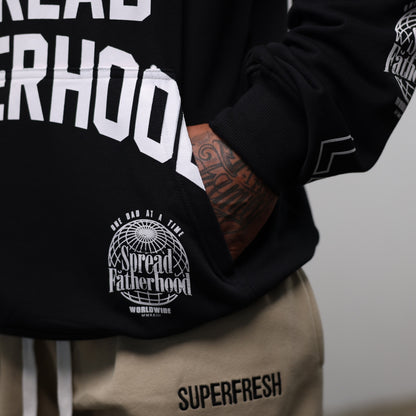 Jersey Hoodies (Black) "Fatherhood"