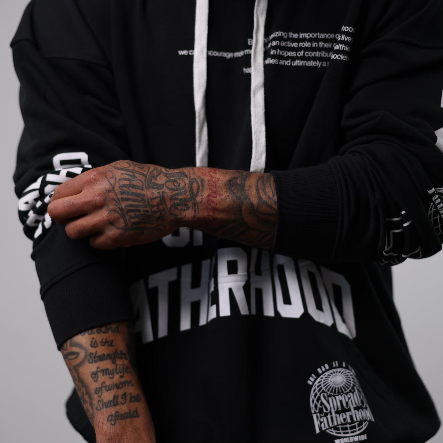 Jersey Hoodies (Black) "Fatherhood"