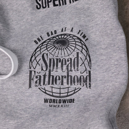 Heather Grey Spread Fatherhood Baggy Design 1
