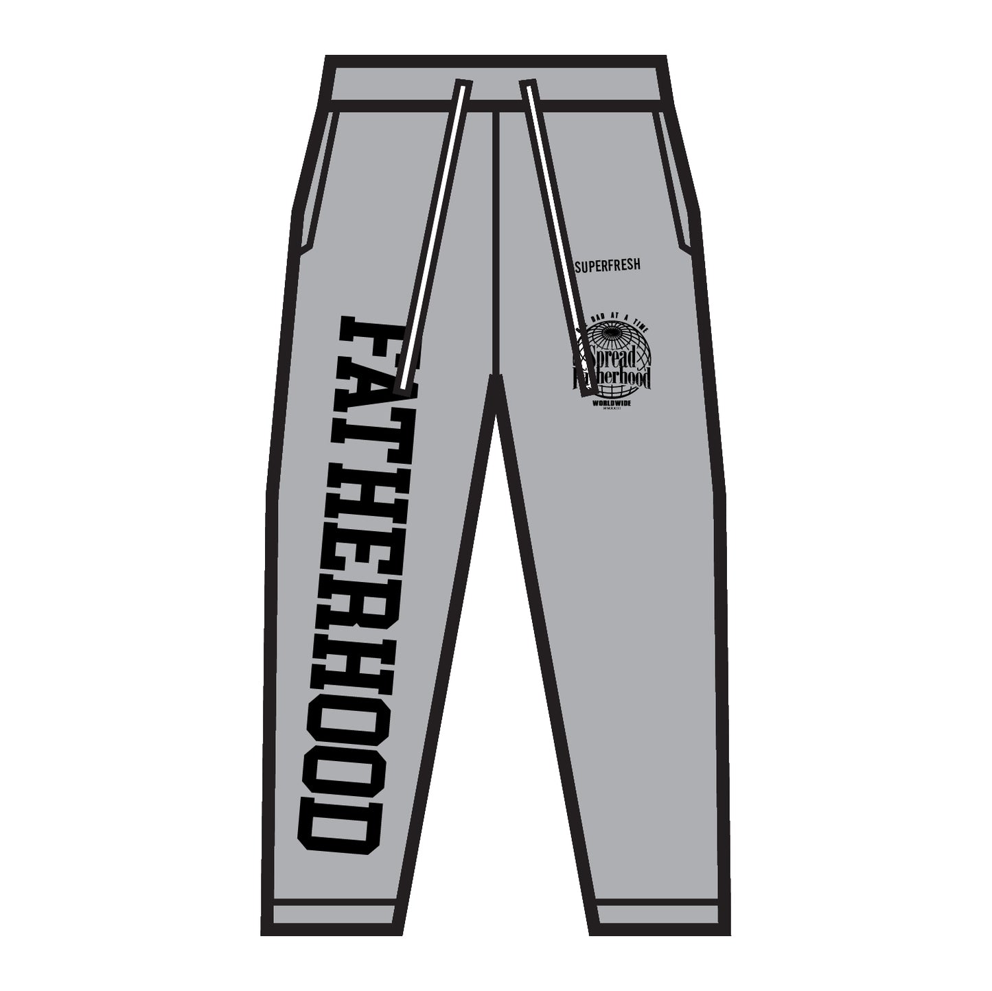 Heather Grey Spread Fatherhood Baggy Design 2