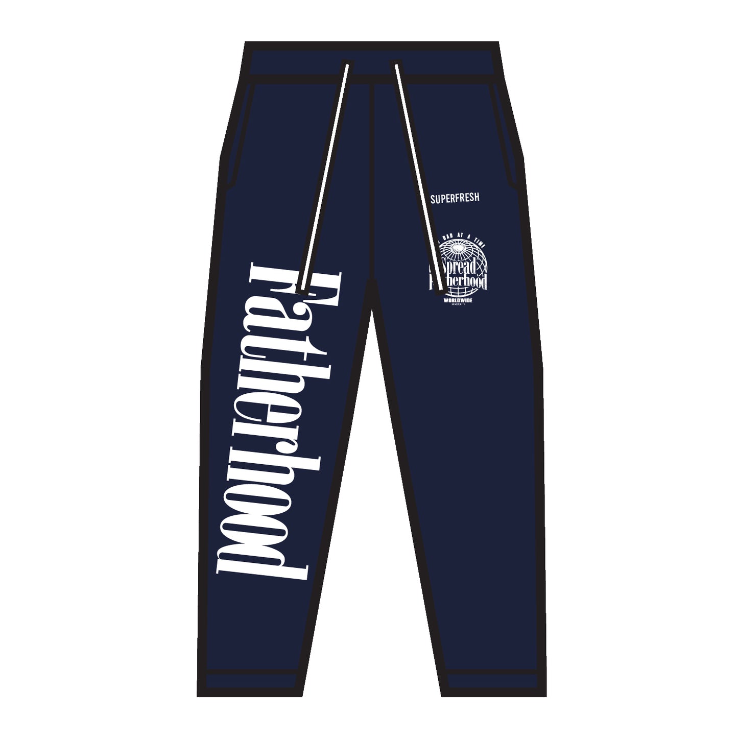 Navy Blue Spread Fatherhood Baggy Design 1