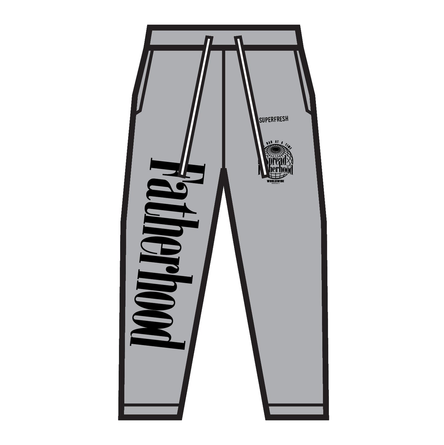 Heather Grey Spread Fatherhood Baggy Design 1