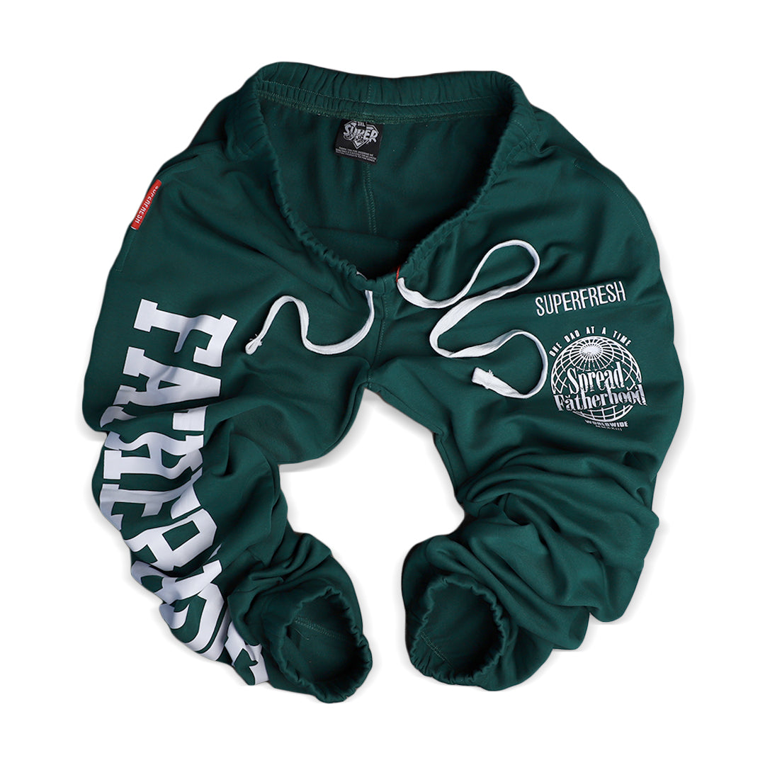 Green Spread Fatherhood Baggy Design 2