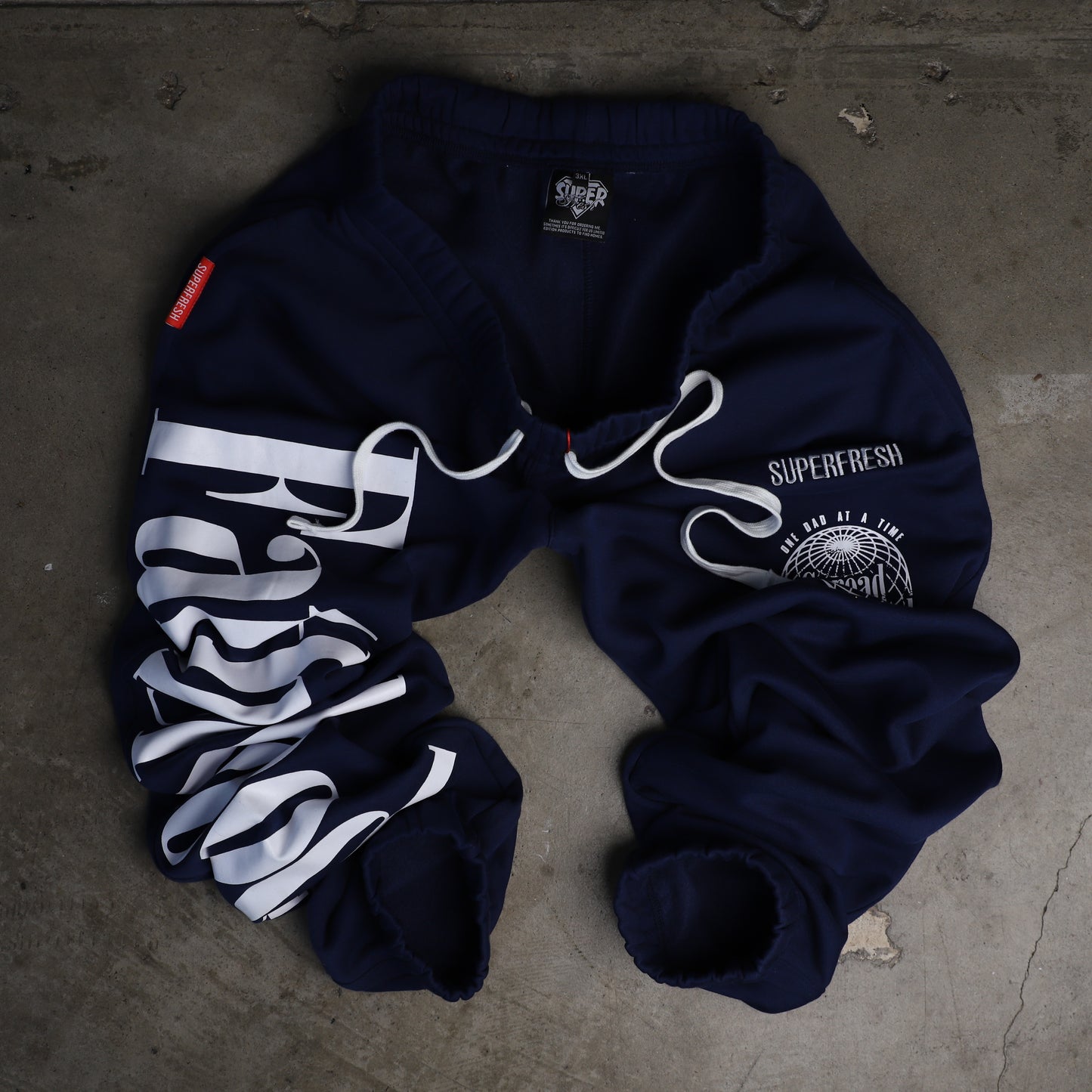 Navy Blue Spread Fatherhood Baggy Design 1