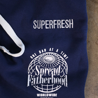 Navy Blue Spread Fatherhood Baggy Design 1