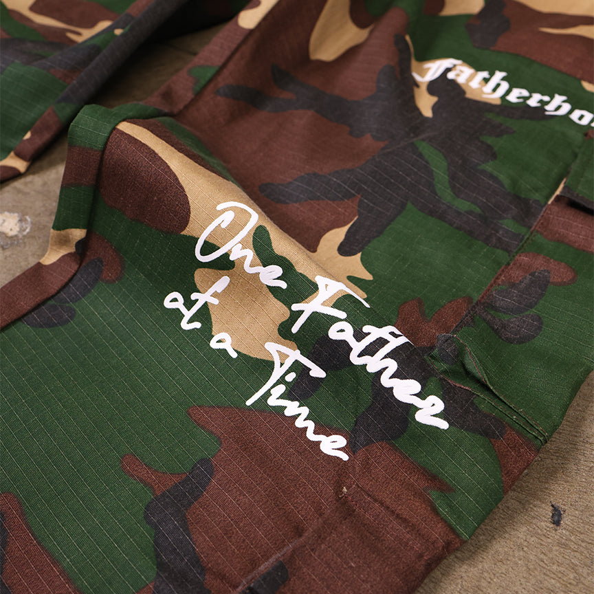Camo Cargo Pockets Pants "Fatherhood 1"