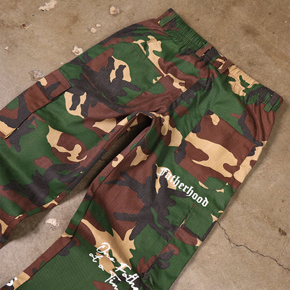 Camo Cargo Pockets Pants "Fatherhood 1"
