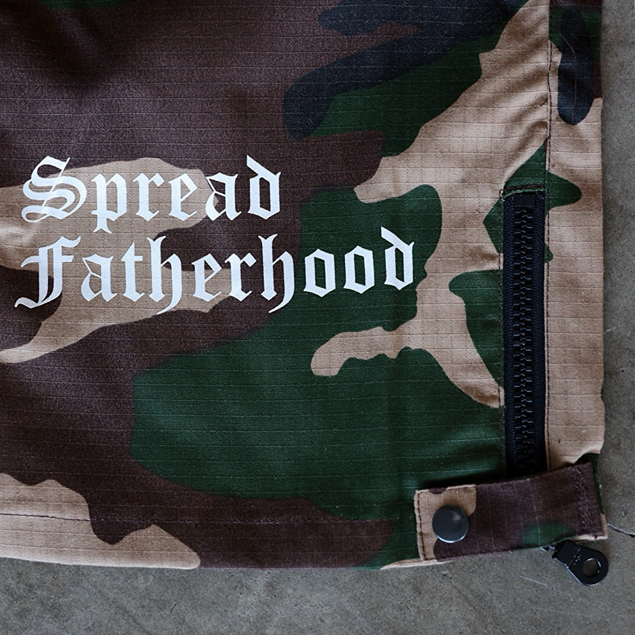 Camo Cargo Pockets Pants "Fatherhood 2"