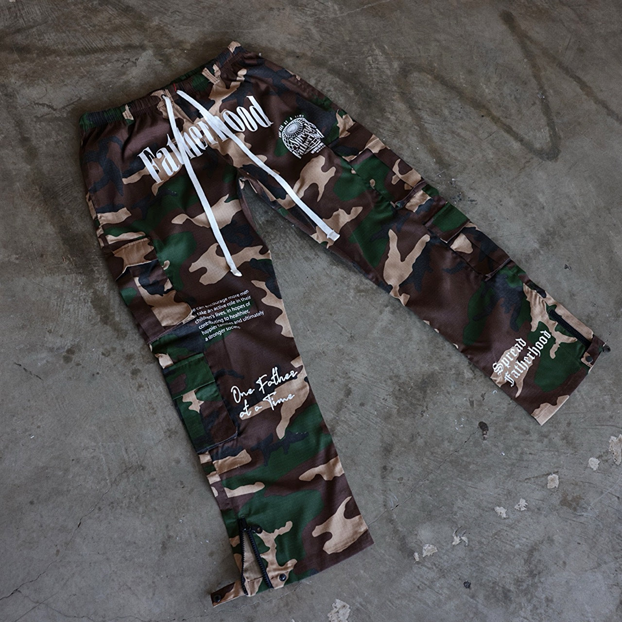 Camo Cargo Pockets Pants "Fatherhood 2"