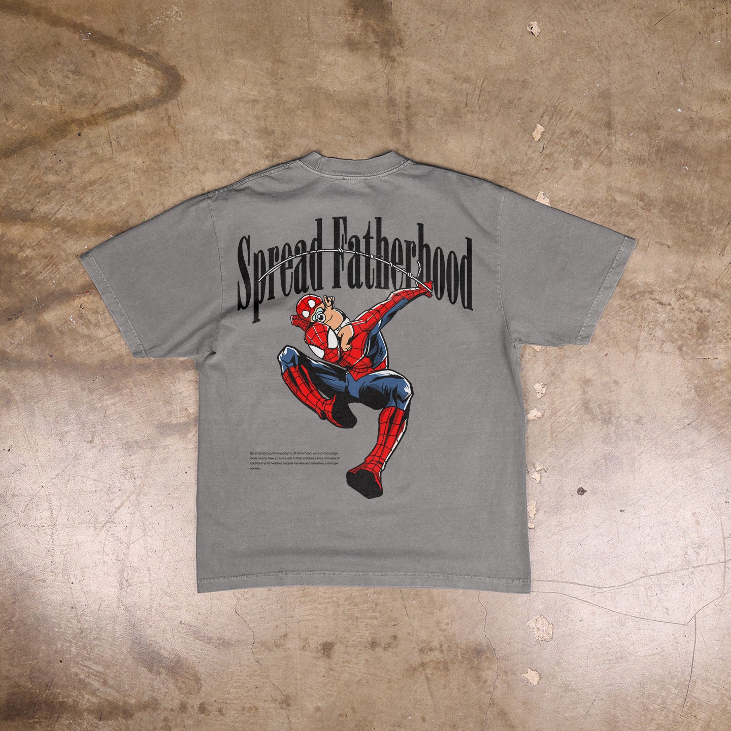 Spiderman Inspired T-Shirt - " Spread Fatherhood "