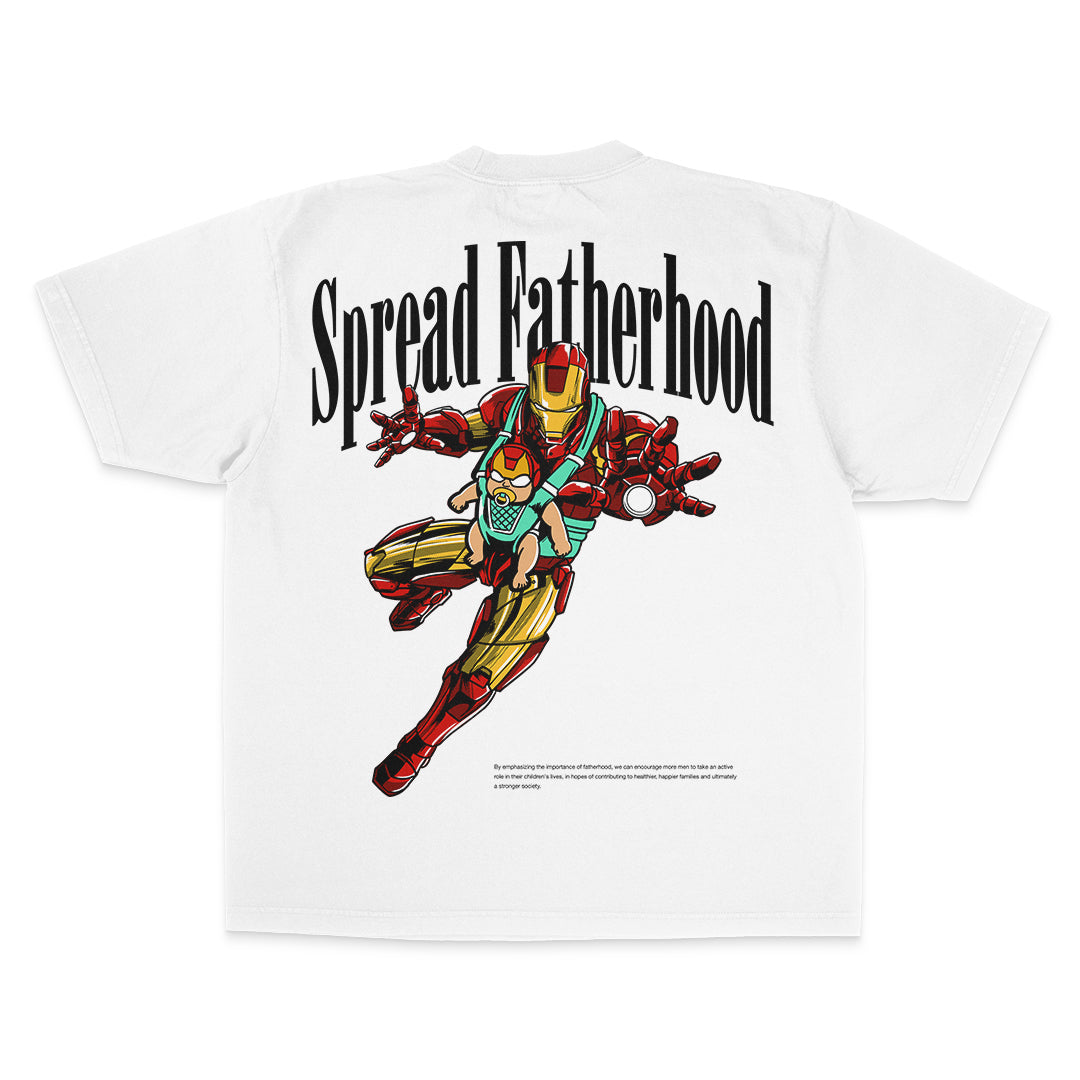 Iron Man Inspired T-Shirt - " Spread Fatherhood "